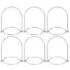 6 Pack Mason Jar Handles Wire Hanger Tinplate Silver for Bbq Party view 1
