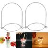 6 Pack Mason Jar Handles Wire Hanger Tinplate Silver for Bbq Party view 3
