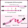 BSEEN LED Running Belt - USB Rechargeable Reflective Gear Glowing Light Up Waistband, Flashing Safety Lights for Runners, Joggers, Walkers, Pet Owners, Cyclists (Candy Pink) view 3
