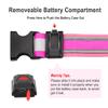BSEEN LED Running Belt - USB Rechargeable Reflective Gear Glowing Light Up Waistband, Flashing Safety Lights for Runners, Joggers, Walkers, Pet Owners, Cyclists (Candy Pink) view 4