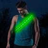 BSEEN LED Running Belt, Rechargeable Reflective Gear Glowing Light Up Waistband, Safety Lights for Runners, Joggers, Walkers, Pet Owners, Cyclists (Neon Green) view 2