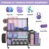 AOMOTA Home Gym Storage, Weight Rack for Home Gym, Yoga Mat HolderDumbbell Rack for Home Gym, Gym Rack for Home Gym with Extra Side Storage Space for Dumbbells, Kettlebells, Resistance Bands and More view 2
