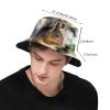 Squirrel Bucket Hat Cute Animal Bucket Hat Happy Muharram Hat Fisherman Hatt Sun Hat for Women Men view 3