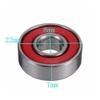 10PCS 608 2RS Inline Roller Skate Wheel Bearing Red Sealed 8x22x7mm view 2