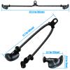 Ergonomic Tricep Rope Pull Down Attachment, Upgraded Long Triceps Rope Cable Attachments for Gym, Lat Pull Down Bar for Cable Machine, Tricep Lat Pulldown Workout Cable Attachments (HAND ROPE-03) view 2