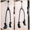 Ergonomic Tricep Rope Pull Down Attachment, Upgraded Long Triceps Rope Cable Attachments for Gym, Lat Pull Down Bar for Cable Machine, Tricep Lat Pulldown Workout Cable Attachments (HAND ROPE-03) view 3