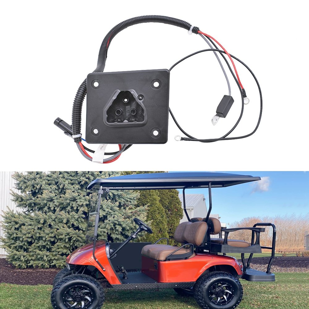 munirater 48V Golf Cart Charge Receptacle Replacement for EZGO Golf Cart TXT/RXV -Q Charge 602529