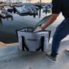 Buffalo Gear Insulated Fish Cooler Bag Flat Bottom,26L Waterproof Fish Kill Bag,Small Fishing Bag Leakproof Fish Cooler (Gray) view 2