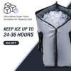 Buffalo Gear Insulated Fish Cooler Bag Flat Bottom,26L Waterproof Fish Kill Bag,Small Fishing Bag Leakproof Fish Cooler (Gray) view 3