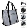 Buffalo Gear Insulated Fish Cooler Bag Flat Bottom,26L Waterproof Fish Kill Bag,Small Fishing Bag Leakproof Fish Cooler (Gray) view 4