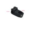 BMX Handlebar with Stem Swallow Shaped High-Carbon Steel 585mm 22.2mm Handle Bar Bicycle Parts Bike Accessories,Black, (WS01-CBBK-B) view 2