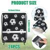 Reginary 24 Pieces Soccer String Bag Drawstring Back Sack with Reflective Stripe Draw String Soccer Team Bags Team Sports for Yoga Dance Swimming Supplies view 2