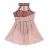 Oyolan Kids Girls Lyrical Ballet Dance Dress Sleeveless Halter Neck Gymnastic Leotard Modern Contemporary Dance Costume Dusty Pink 8 Years view 4