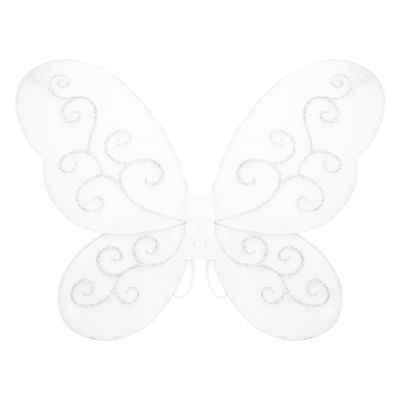 Freebily Elf Fairy Butterfly Wings Angel Wings Show Dress up Costume Masquerade Party Cosplay Photography Props Type F White One Size