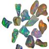 0.65 To 1.65 Ct 16 Pcs Lot Natural Ethiopian Rainbow Fire White Opal Uncut Polished Certified Gemstone Rough Best For Jewelry Use view 1