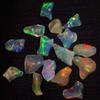 0.65 To 1.65 Ct 16 Pcs Lot Natural Ethiopian Rainbow Fire White Opal Uncut Polished Certified Gemstone Rough Best For Jewelry Use view 4