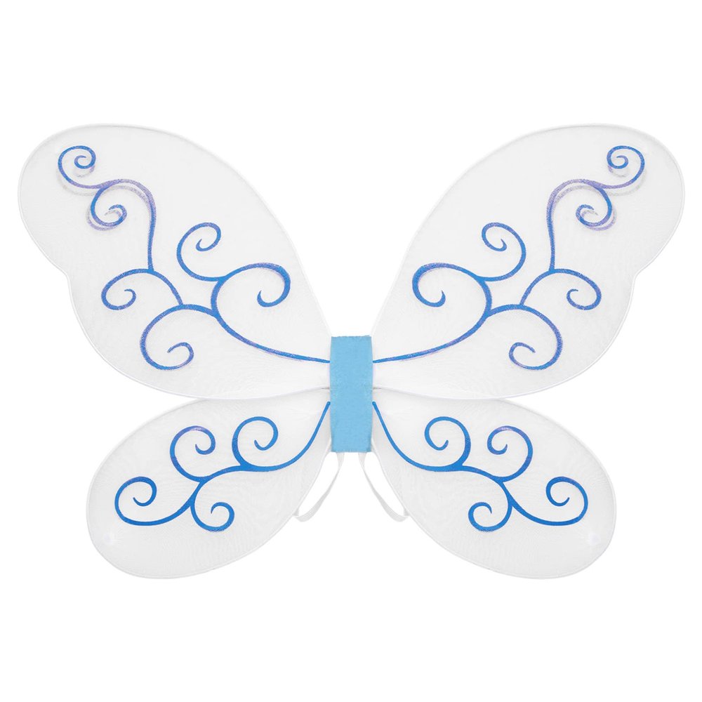 Freebily Elf Fairy Butterfly Wings Angel Wings Show Dress up Costume Masquerade Party Cosplay Photography Props Type F Blue One Size