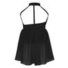 Oyolan Kids Girls Lyrical Ballet Dance Dress Sleeveless Halter Neck Gymnastic Leotard Modern Contemporary Dance Costume Black 6 Years view 2