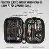 TACTICAL GEEK Block E2.0 EDC Compact Waist Pocket Pouch, Multi-Purpose Molle EDC Pouch Gadget Organizer, Multi-Purpose Molle Tool Pouch for Multitools, Nylon Daily Utility Tool Organizer Bag Black view 2