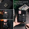 TACTICAL GEEK Block E2.0 EDC Compact Waist Pocket Pouch, Multi-Purpose Molle EDC Pouch Gadget Organizer, Multi-Purpose Molle Tool Pouch for Multitools, Nylon Daily Utility Tool Organizer Bag Black view 4