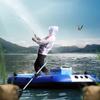 YUEWO Inflatable Boat, PVC Kayak Dinghy Boat 2-4 Person Wear-Resistant Fishing Air Raft Boat with 2 Oars for Touring Water Sports (4-Person) view 2