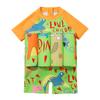 IBTOM CASTLE Toddler Swimsuit Short Sleeve One-Piece Swim Vest Baby Swimwear for Girls Boys Bathing Suit Orange - Colorful 18-24 Months view 1