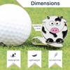 Cow Golf Ball Marker with Hat Clip view 4