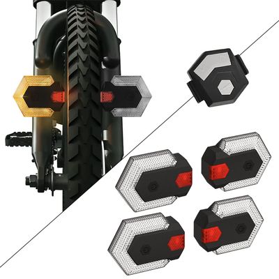 Bike Tail Light with Turn Signal, Bicycle Turn Signals Front and Rear, Split Bike Tail Light 5 Modes, USB Rechargeable Waterproof E-Bike Turn Signal for Road Cycling Safety