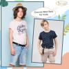 JASGOOD Kids Canvas Web Belt, Boys Casual Belt for School Uniform, C-Black, Suit Waist Size 17-22 inches view 2