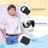 JASGOOD Kids Canvas Web Belt, Boys Casual Belt for School Uniform, C-Black, Suit Waist Size 17-22 inches view 3
