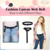 JASGOOD Kids Canvas Web Belt, Boys Casual Belt for School Uniform, C-Black, Suit Waist Size 17-22 inches view 4