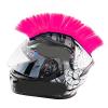 Altsuceser Helmets Mohawk Wig, Self-Adhesive Mohawk Motorcycle Helmets, Mohawk Synthetic Wigs for Bicycle Ski Snowboard Helmets, Reusable Design Pink