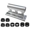 GGRICHYI Versatile Fork Mount Bike Block Bicycle Bike Rack Thru AXLE (15x110 12x100 15x100) & Quick Release 5x100mm & 1 Bike Block Fork Mount for Bicycle Truck Bed/Storage view 1