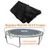 Bzzter Trampoline Replacement Mat 10ftTrampoline Mat Fit 10ft Frame with 64 Rings 103 Inch Diam Match 5.3-5.7 Inch Spring,Without Frame and Springs(Only Trampoline Mat), w/Spring Tool and Gloves view 4