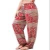 QIANXIZHAN Women's Harem Pants, Hippie Palazzo Pants Boho Joggers Yoga Clothes with Pockets Red Flower XL view 1