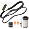 Roykaw Golf Cart Tune Up Kit with Clutch Drive Belt & Starter Generator Belt for Club Car Precedent 2004-up Gas Models with FE350 Kawasaki Motor, Replaces OEM # 101916701, 1016203 view 2