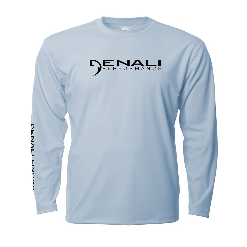 Denali Performance Fishing Mens Teaser UPF 50+ ProtectUV Mega Solar Bliss Blue X-Large