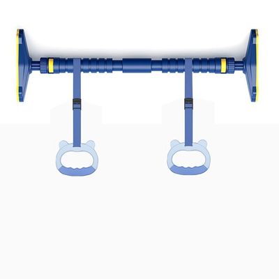 Chin Up Bar Portable Door Pull Up Bar, Adult Kids Home Fitness Horizontal Bar, Safety Lock No Screw Strength Training Bar, 70-145cm Adjustable (Color : Pull Up Bar+Ring, Size : 70-95CM)