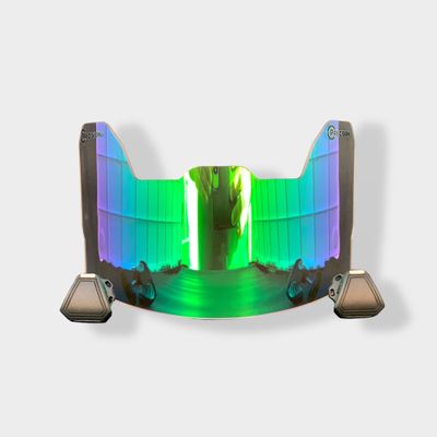 Precision Clear Revo Green Football Helmet Visor/Eye-Shield // Fits Kids, Youth & Adult Helmets // Eye Protection for Helmet and Facemask // Lightly Tinted Visor