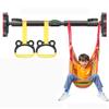 Chin Up Bar Portable Door Pull Up Bar, Indoor No Screw Wall Mounted Strength Training Bar with Kids Rings and Swing, 68-160cm (Size : 120-160CM) view 1