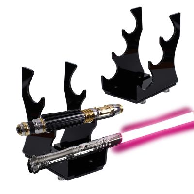 WANLIAN Saber Stand,Lightsaber Display Stand, Lightsaber Hilts Stand,Sword Stand, For horizontal display of three lightsabers or swords (black)