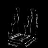 WANLIAN Saber Stand,Lightsaber Display Stand, Lightsaber Hilts Stand,Sword Stand, For horizontal display of three lightsabers or swords(Transparent) view 2