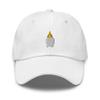 Cockatiel hat, Embroidered Unisex hat, Cockatiel Gifts for Bird Lovers, Women and Men, Cockatiel mom dad hat. White view 1