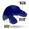 Nxtrnd One Football Mouth Guard, Strap Included, Fits Adult & Youth (Navy Blue) view 2