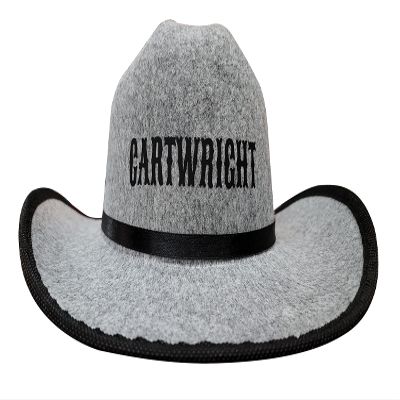 Aeromax Personalized Junior Cowboy Hat with Bandanna (Gray)