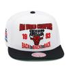 Mitchell & Ness Chicago Bulls NBA Back to Back 1993 Snapback Hat - Adjustable Cap - White/Black view 1