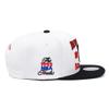 Mitchell & Ness Chicago Bulls NBA Back to Back 1993 Snapback Hat - Adjustable Cap - White/Black view 2