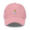 Cockatiel hat, Embroidered Unisex hat, Cockatiel Gifts for Bird Lovers, Women and Men, Cockatiel mom dad hat. Pink view 1