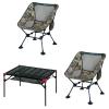 iClimb 2 Anti-Sinking Large Feet Chair and 1 Extendable Table Bundle, Ultralight Compact for Two Person Outdoor Backpacking Camping Hiking Beach Concert view 1