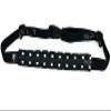 SPIbelt Running Belt for Women Men, Phone Holder for Running, Running Fanny Pack, Holder for Phone, Running Waist Pack, Adjustable Waist, [Fits All Phones]. Black White Polka Dot/Black Zipper view 2